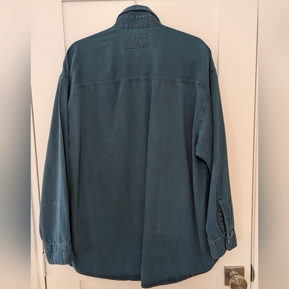 RGB Browns Trade Mark Vintage Teal Denim & Aztec Print Button Up - Picture 4 of 12